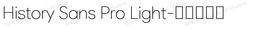 History Sans Pro Light字体转换
